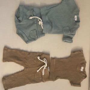 Jamie Kay Sets- Teal shorts set and brown pants set